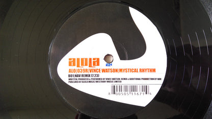 Vince Watson – Mystical Rhythm (12", Alola, 2001) Back Cover