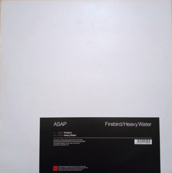 ASAP – Firebird / Heavy Water (12", Fire, 2000) Back Cover