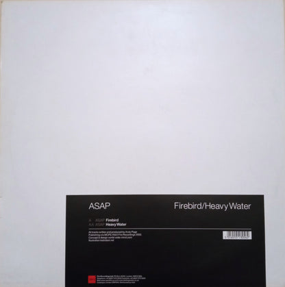 ASAP – Firebird / Heavy Water (12", Fire, 2000) Back Cover