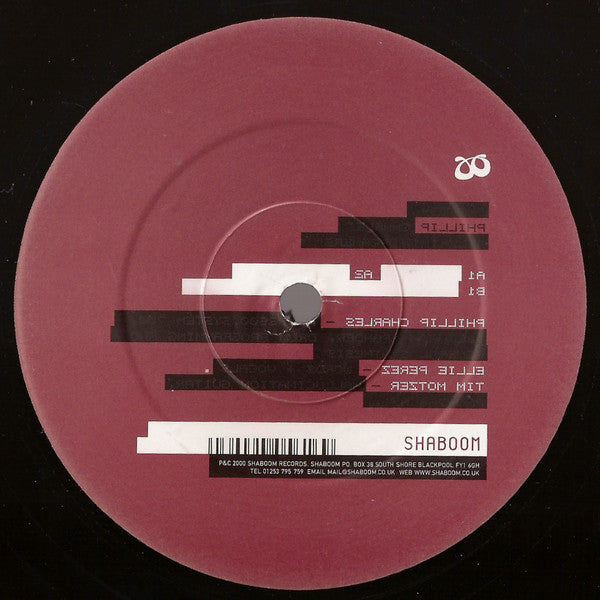 Phillip Charles – Elektrik Dreamers (12", Shaboom Records, 2000) Back Cover