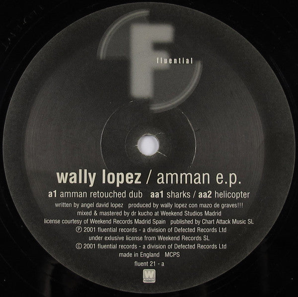 Wally Lopez – Amman E.P. (12", Fluential, 2001) Back Cover