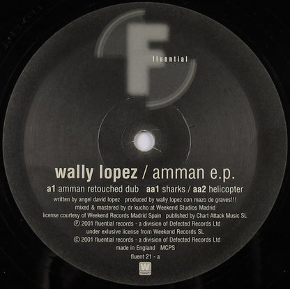 Wally Lopez – Amman E.P. (12", Fluential, 2001) Back Cover