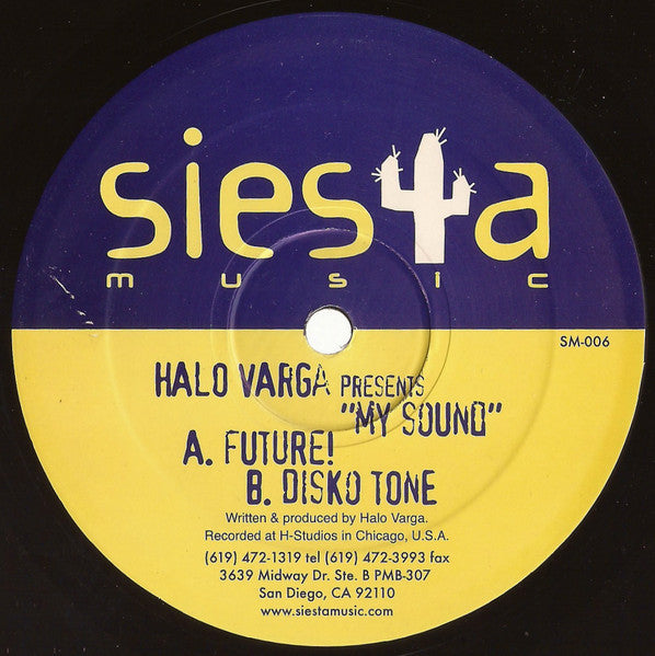 Halo Varga – My Sound (12", Siesta Music, 2000) Front Cover