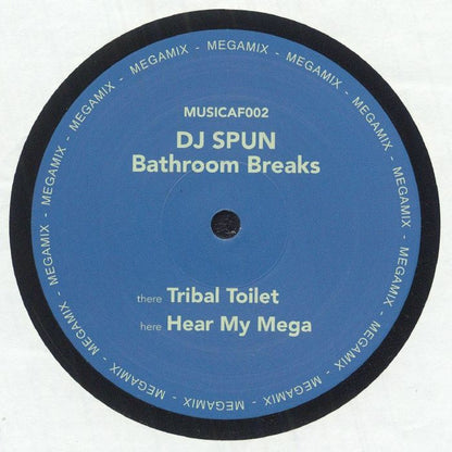 DJ Spun – Bathroom Breaks (12", Musica Fottutissima, 2025) Back Cover