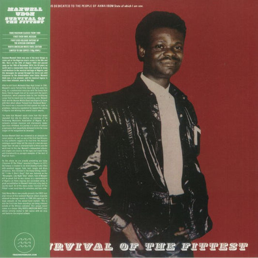 Maxwell Udoh (Dove's Golden Voice) - Survival Of The Fittest (LP) (White)