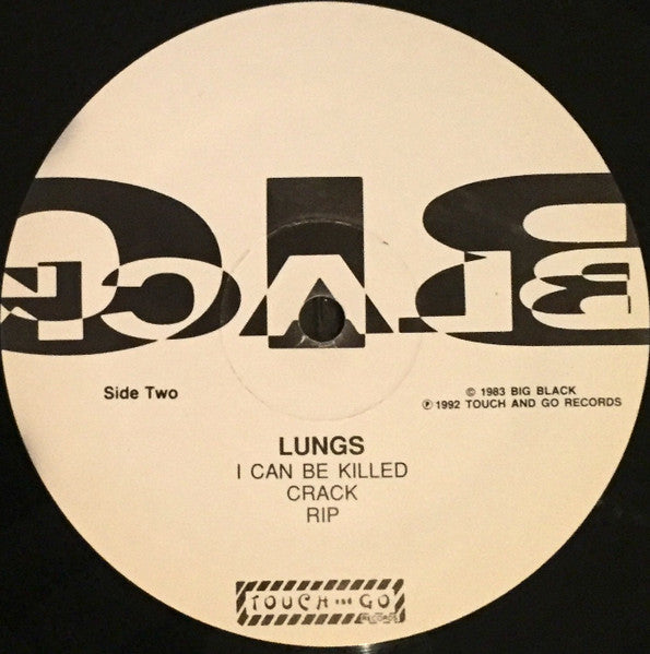 Big Black – Lungs (12", Rainbo Pressing, Touch And Go, 1992) Image 4