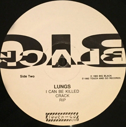 Big Black – Lungs (12", Rainbo Pressing, Touch And Go, 1992) Image 4