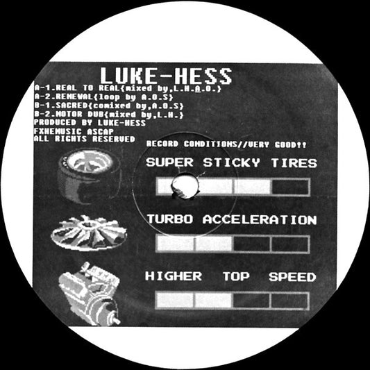 Luke-Hess – EP 01 (12", FXHE Records, 2007) Front Cover