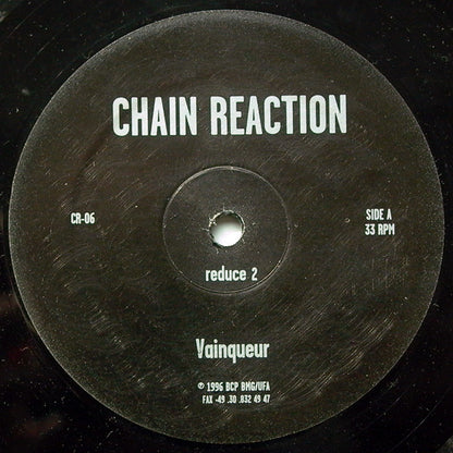 Vainqueur – Reduce (12", Chain Reaction, 1996) Front Cover