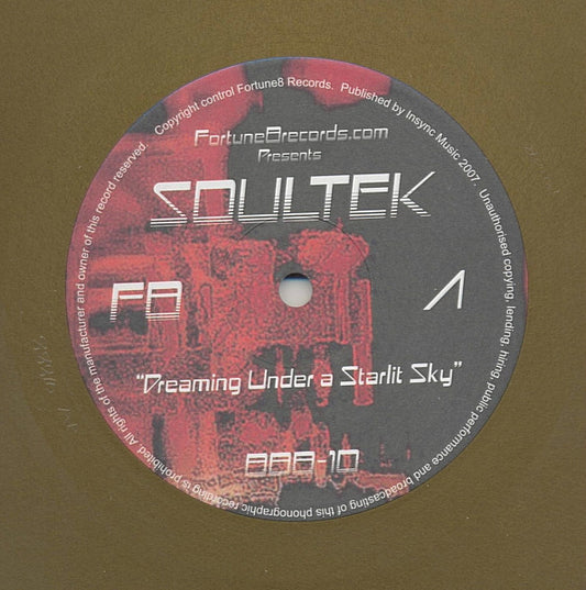 Soultek – Dreaming Under A Starlit Sky (12", Gold, Fortune8, 2007) Front Cover