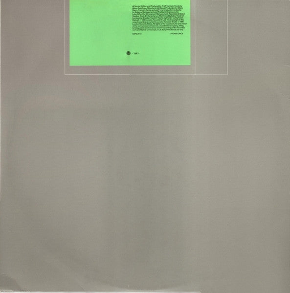 Orbital – Belfast / Nothing Left (2x12", FFRR, 1999) Back Cover