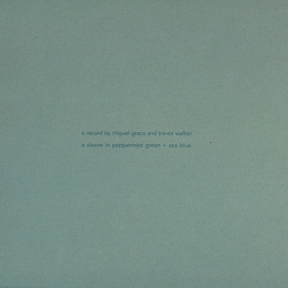 Miguel Graça And Trevor Walker – Time (12", Set, 2001) Front Cover