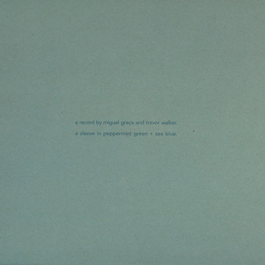 Miguel Graça And Trevor Walker – Time (12", Set, 2001) Front Cover