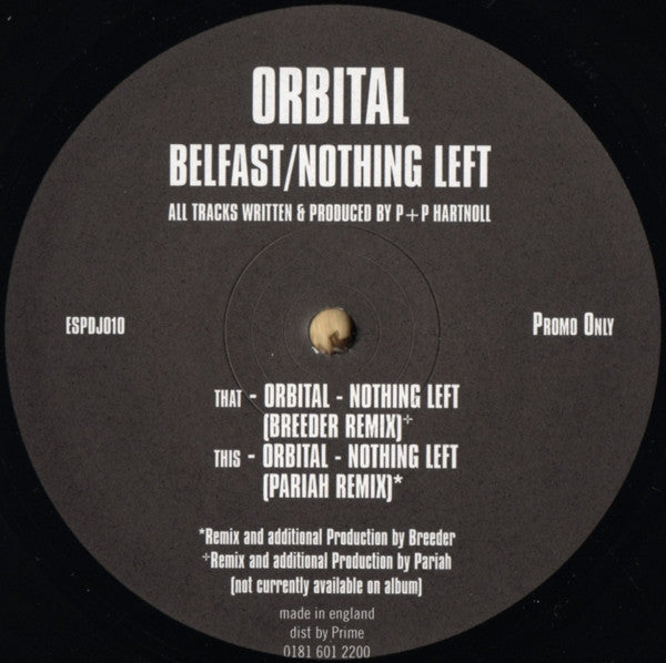 Orbital – Belfast / Nothing Left (2x12", FFRR, 1999) Image 6