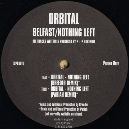Orbital – Belfast / Nothing Left (2x12", FFRR, 1999) Image 6