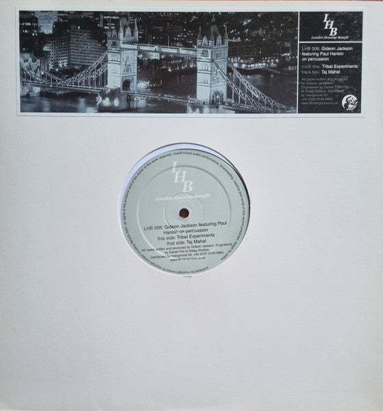 Gideon Jackson – Tribal Experiments / Taj-Mahal (12", London Housing Benefit, 2001) Front Cover