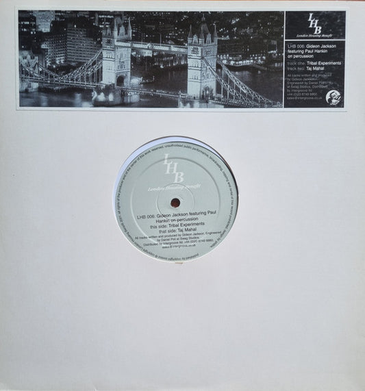 Gideon Jackson – Tribal Experiments / Taj-Mahal (12", London Housing Benefit, 2001) Front Cover