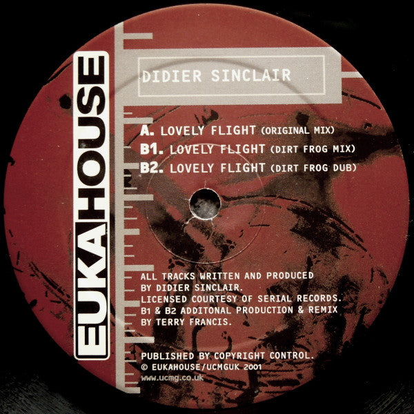 Didier Sinclair – Lovely Flight (12", Eukahouse, 2001) Front Cover