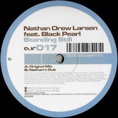 Nathan Drew Larsen Feat. Black Pearl – Standing Still (12", Airtight, 2001) Back Cover