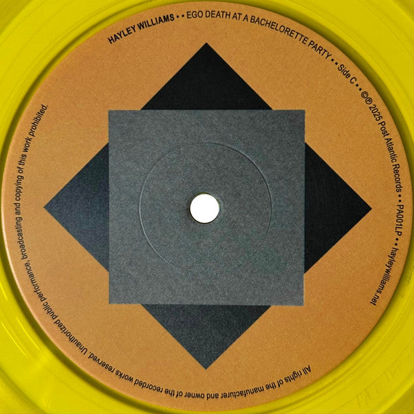 Hayley Williams – Ego Death At A Bachelorette Party (2xLP, Yellow Translucent, Post Atlantic, 2025) Image 6