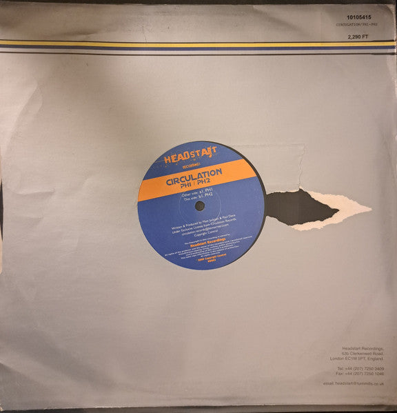 Circulation – PH1 / PH2 (12", Headstart Recordings, 2000) Image 4