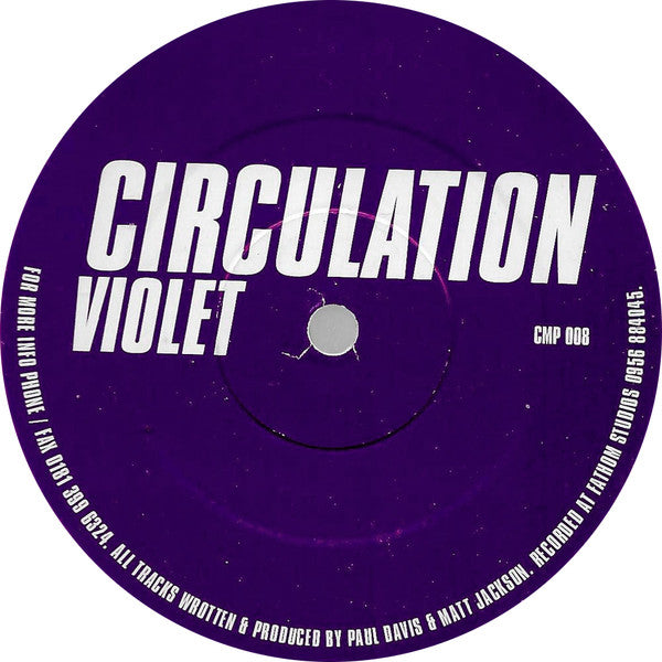 Circulation – Violet (12", Circulation, 2000) Front Cover