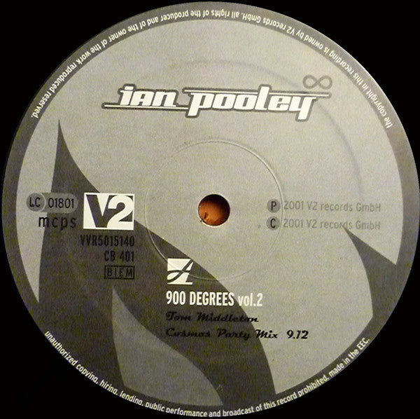 Ian Pooley – 900 Degrees Vol. 2 (12", V2, 2001) Image 3