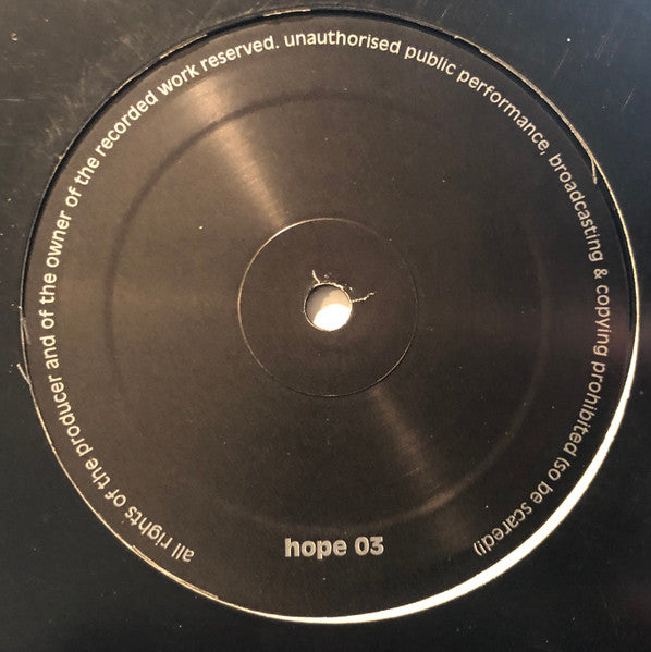 Caspar Pound – Pioneers Of The Warped Groove (12", Hope Recordings, 1998) Back Cover