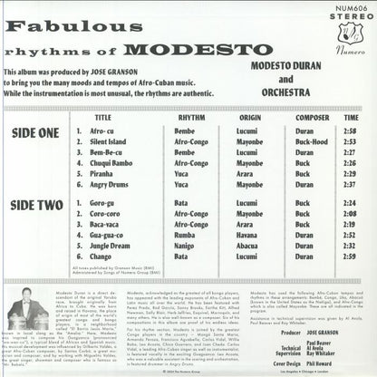 Modesto Duran - Fabulous Rhythms Of Modesto (LP)