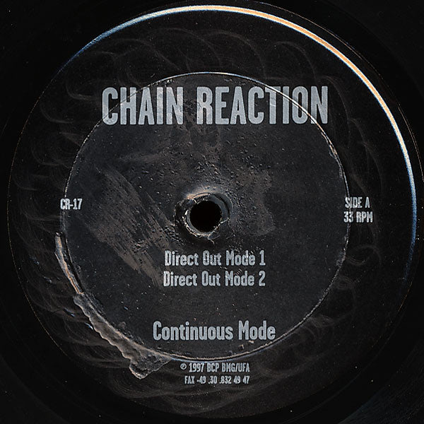 Continuous Mode – Direct Out / Direct Drive (12", Chain Reaction, 1997) Front Cover
