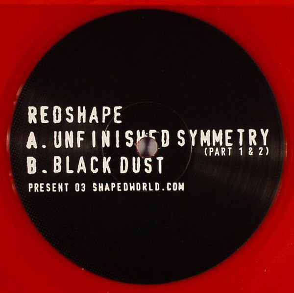 Redshape – Unfinished Symmetry (12", Red Translucent, Present, 2007) Front Cover