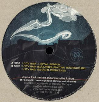 Blunt – The Black Series Vol.1 (12", Dpress Industries, 2007) Back Cover