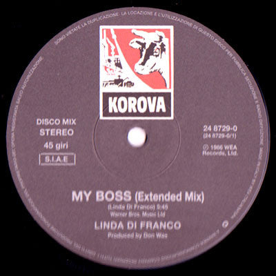 Linda Di Franco – My Boss (12", Korova, 2007) Image 3