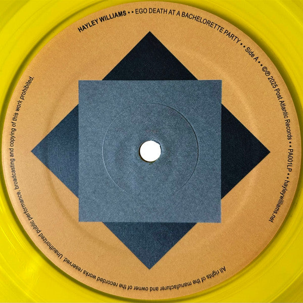 Hayley Williams – Ego Death At A Bachelorette Party (2xLP, Yellow Translucent, Post Atlantic, 2025) Image 4