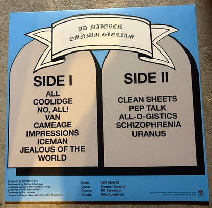Descendents – All (LP, ORG Music, 2026) Back Cover