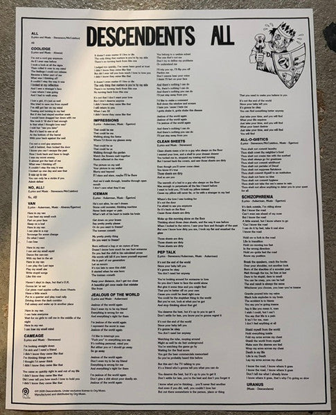Descendents – All (LP, ORG Music, 2026) Image 5