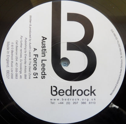 Austin Leeds – Force 51 (12", Bedrock Records, 2000) Front Cover