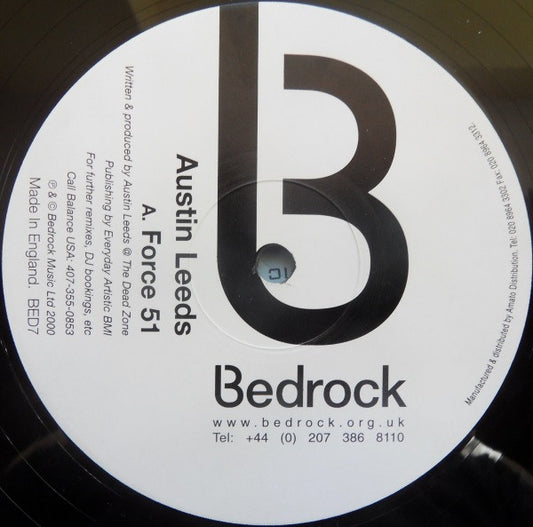 Austin Leeds – Force 51 (12", Bedrock Records, 2000) Front Cover