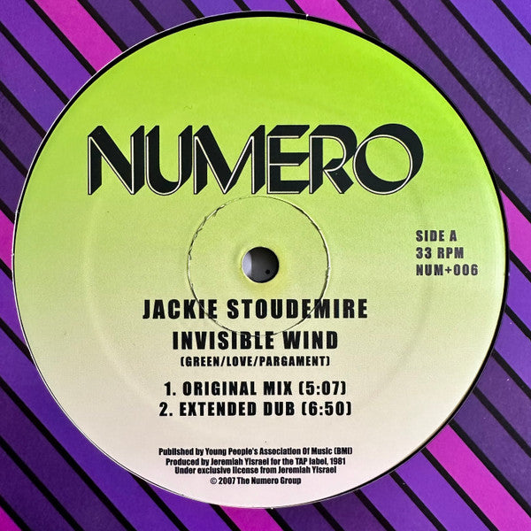Jackie Stoudemire – Invisible Wind (12", Numero, 2007) Front Cover
