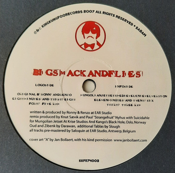 Ronny & Renzo – Big Smack And Flies (12", King Kung Foo Records, 2007) Image 3