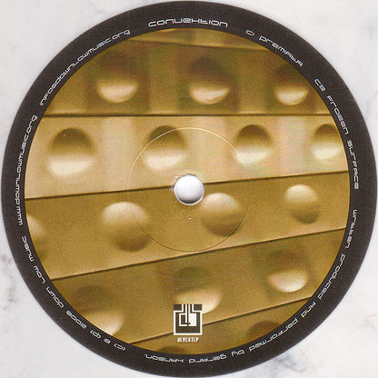 Convextion – Convextion (2xLP, White with Grey/Blue Marbling, Down Low Music, 2006) Image 3