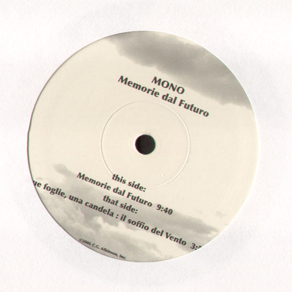 Mono – Memorie Dal Futuro (10", White, Vinyl Films, 2006) Image 3