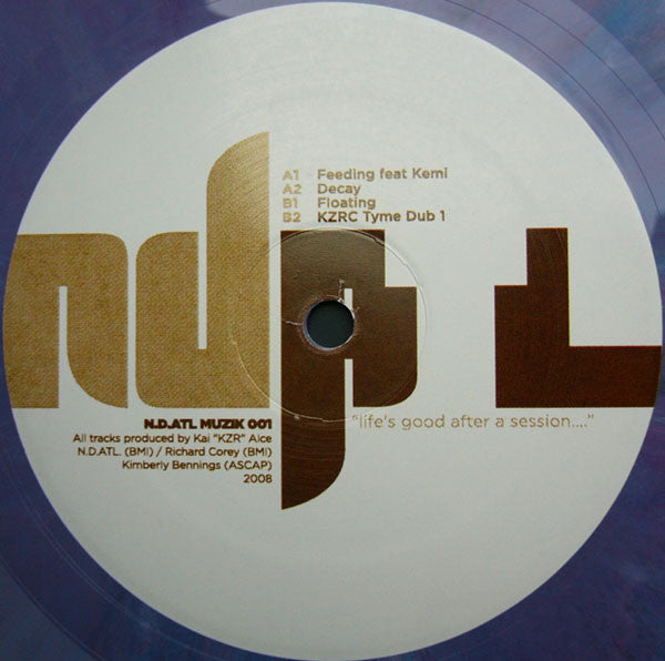 Kai Alcé – The Floating E.P. (12", Grey Purple Marbled, NDATL Muzik, 2008) Front Cover