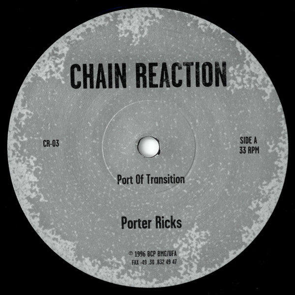 Porter Ricks – Port Of Transition / Port Of Call (12", Chain Reaction, 1996) Front Cover
