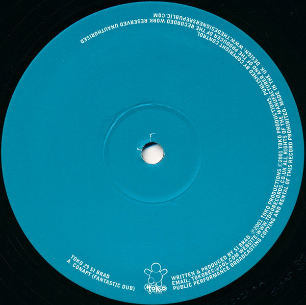 Si Brad – Conapt (12", Toko Records, 2001) Back Cover