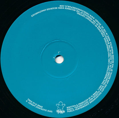 Si Brad – Conapt (12", Toko Records, 2001) Back Cover