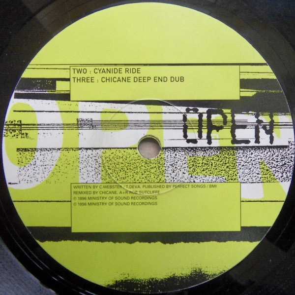 Furry Phreaks – Soothe (The Chicane Mixes) (12", Open, 1996) Image 4