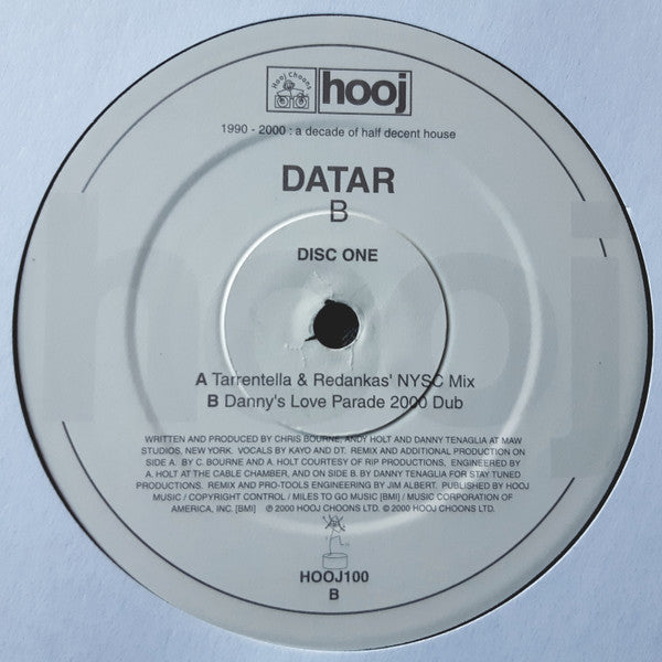 DATAR – B (Disc 1) (12", Hooj Choons, 2000) Image 4