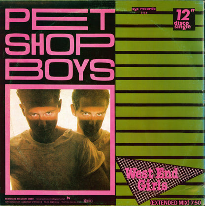 Pet Shop Boys – West End Girls (Extended Mix) (12", First ZYX Issue, ZYX Records, 1984) Back Cover