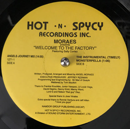 Moraes Featuring Sally Cortez – Welcome To The Factory (12", Hot 'N' Spycy, 1995) Image 4